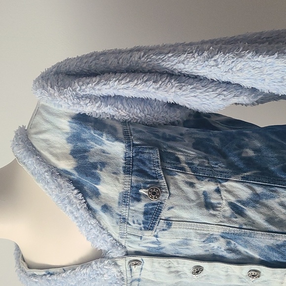 Refashioned Denim & Fleece Jacket (M/L) - Picture 4 of 7